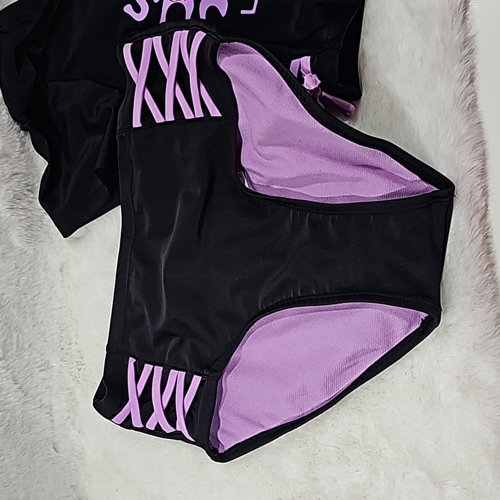 Justice Girls 2 Piece Bathing Suit Size 12/14 - Picture 2 of 7